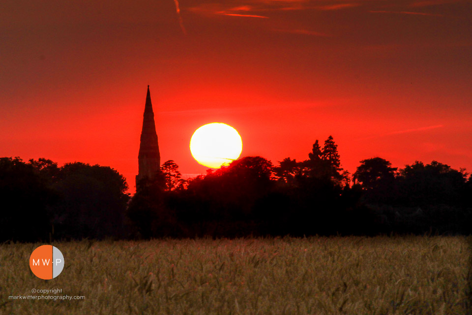 Sunset-Gt Finborough Church