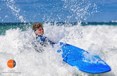 Outdoor Action with surfboard
