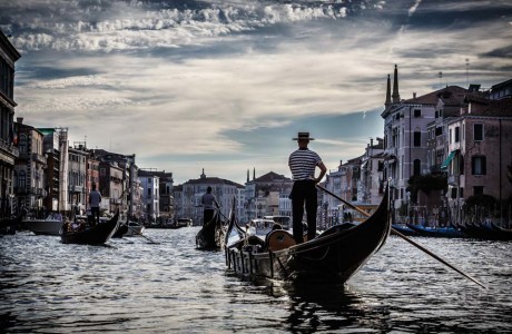 Gondala on Grand Canal venice