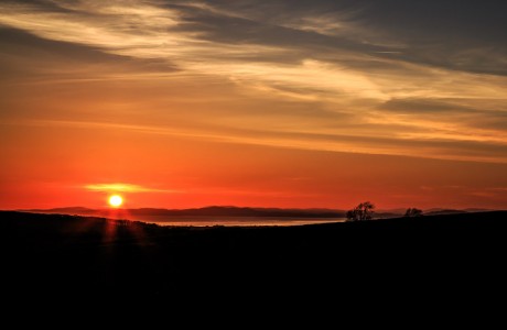 Sunset over the Solway Firth by Ipswich Photographer